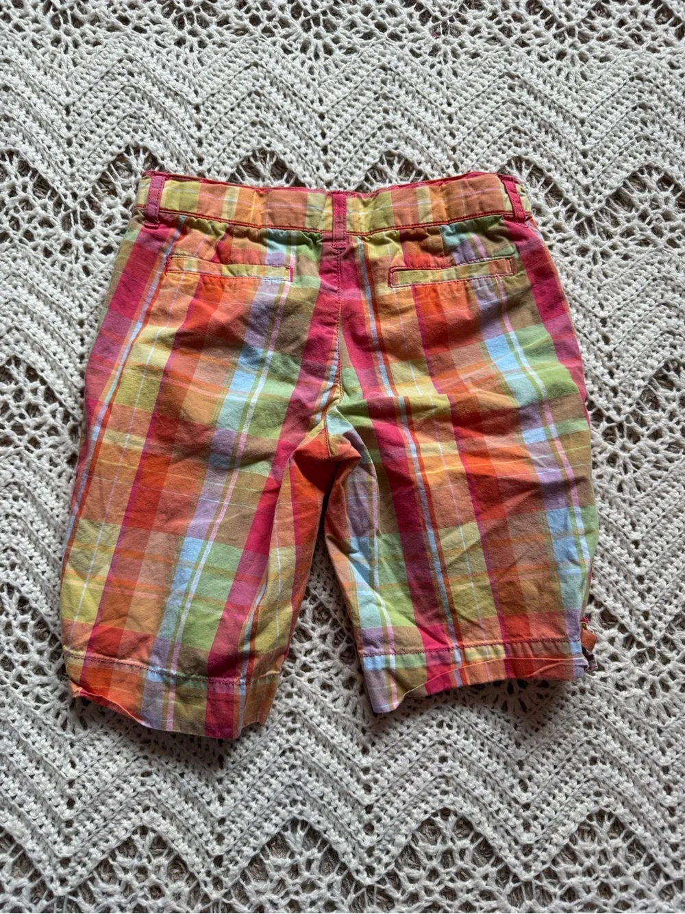 Y2K Gymboree Girl Shorts Size 7/8 Adjustable Colorful Play Clothes